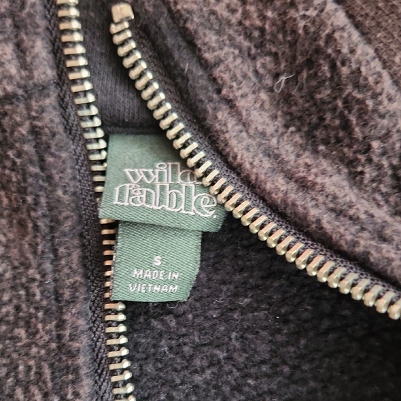 Wild Fable Women's Half-Zip Sweatshirt - Dark Brown - Picture 2 of 3